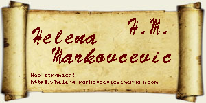 Helena Markovčević vizit kartica